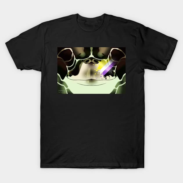 NonBinary Sea Turtle Face T-Shirt by KeishaMaKainn